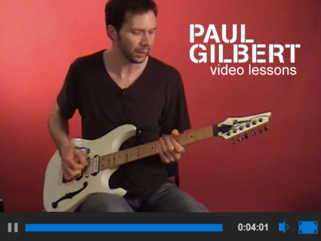 Paul Gilbert at work...